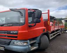 2009 DAF CF75 310 BHP 6x2 Flatbed Brick-Grab Loader